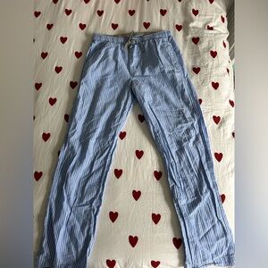 GAP men’s blue and white striped pajama pants
